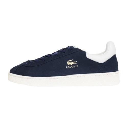 Lacoste Premium Baseshot Läder Sneakers Blå Vit Multicolor, Herr