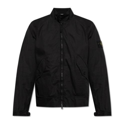 Stone Island Jacka med logotyp Black, Herr