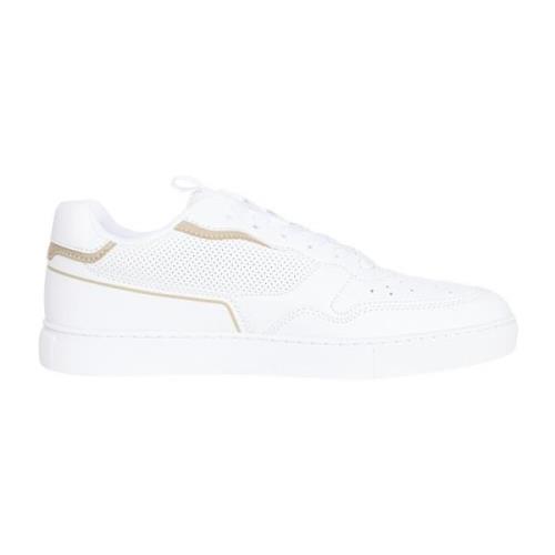 Armani Exchange Vita Logga Sneakers Låg Profil White, Herr