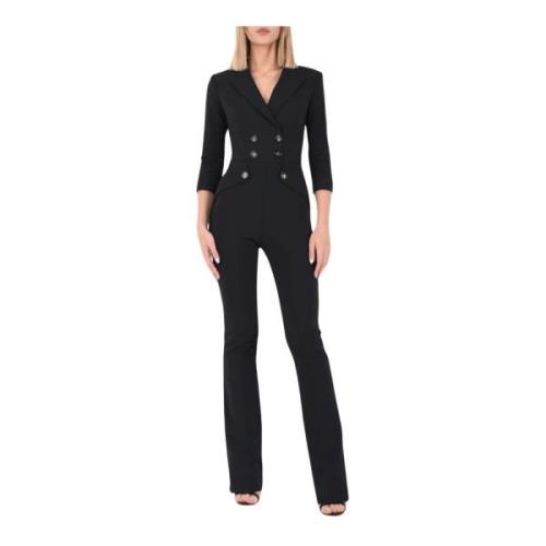 Elisabetta Franchi Jumpsuits Black, Dam