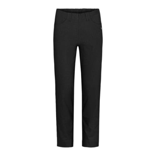 LauRie Slim-fit Trousers Black, Dam