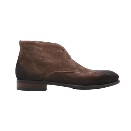 Magnanni Brun Mocka Hög Topp Snörsko Brown, Herr