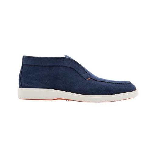 Santoni Loafers Blue, Herr