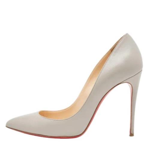 Christian Louboutin Pre-owned Pre-owned Laeder klackskor Gray, Dam