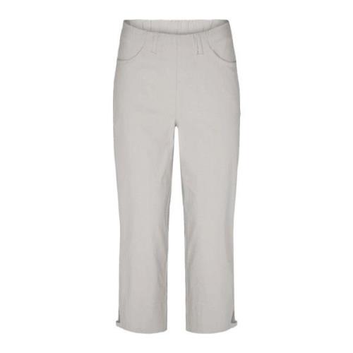 LauRie Cropped Trousers Beige, Dam