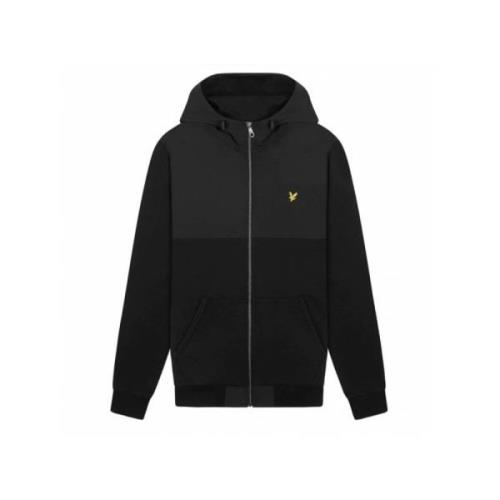 Lyle & Scott Zip-Through Sweatshirt för Män Black, Herr