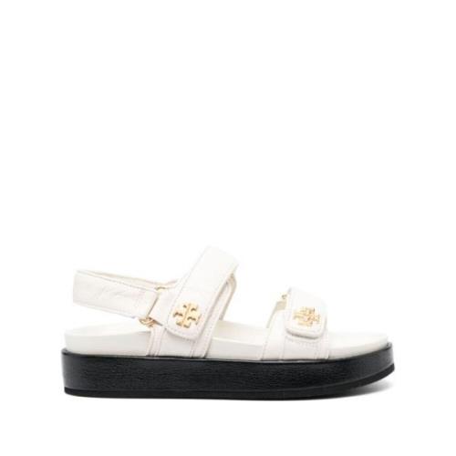 Tory Burch Flat Sandals White, Dam