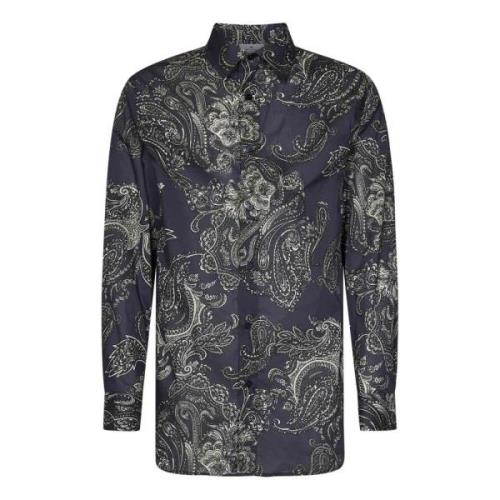 Etro Casual Shirts Blue, Herr