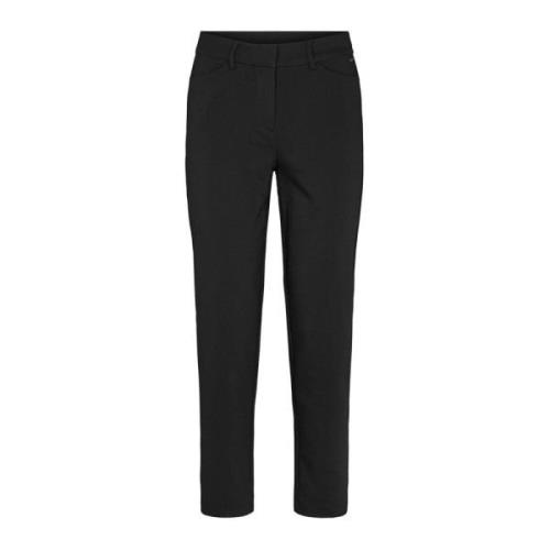 LauRie Cropped Trousers Black, Dam