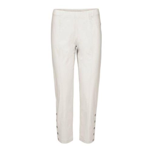 LauRie Cropped Trousers White, Dam