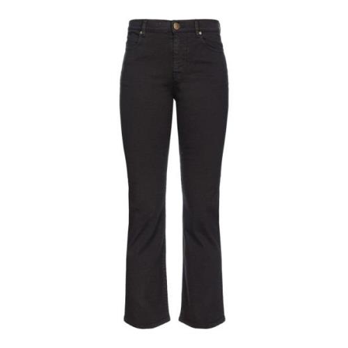 Pinko Boot-Cut Jeans för Kvinnor Black, Dam