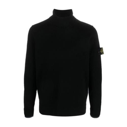 Stone Island Svart Maglia V0029 Skjorta Black, Herr