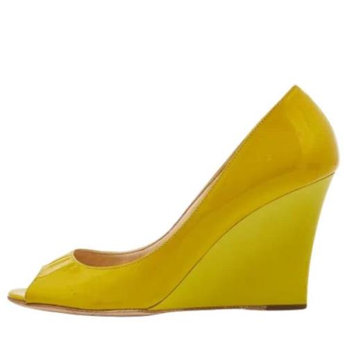 Jimmy Choo Pre-owned Pre-owned Laeder lgskor Yellow, Dam