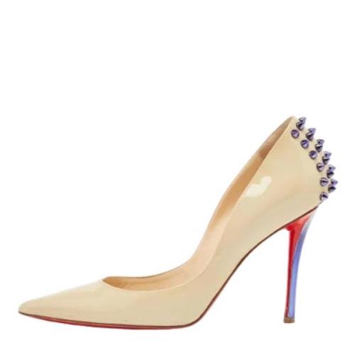 Christian Louboutin Pre-owned Pre-owned Laeder klackskor Beige, Dam