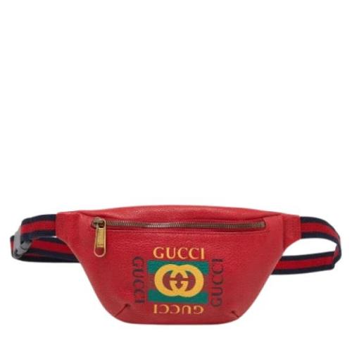 Gucci Vintage Pre-owned Laeder gucci-vskor Red, Dam