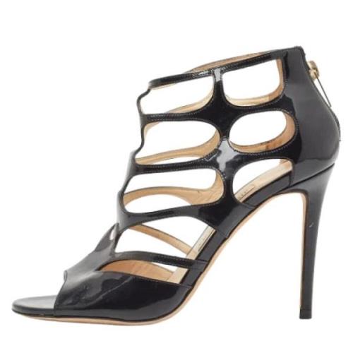 Jimmy Choo Pre-owned Pre-owned Laeder sandaler Black, Dam