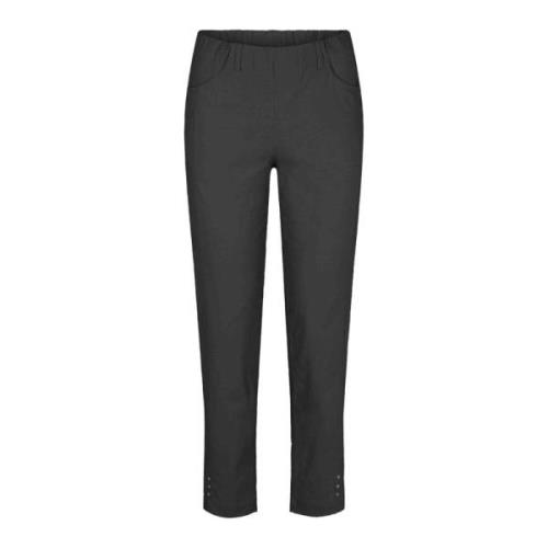 LauRie Cropped Trousers Black, Dam