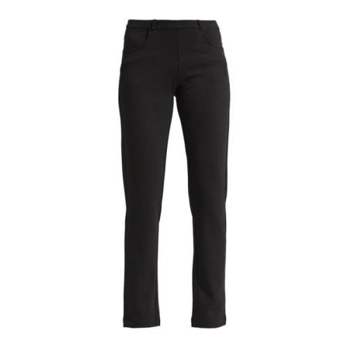 LauRie Slim-fit Trousers Black, Dam