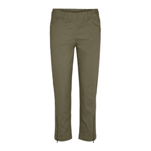 LauRie Cropped Trousers Green, Dam