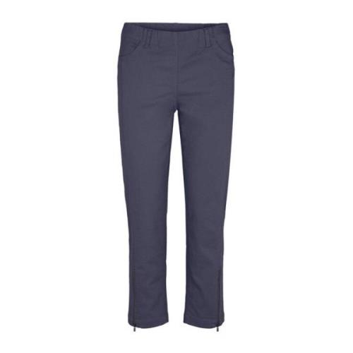 LauRie Cropped Trousers Blue, Dam