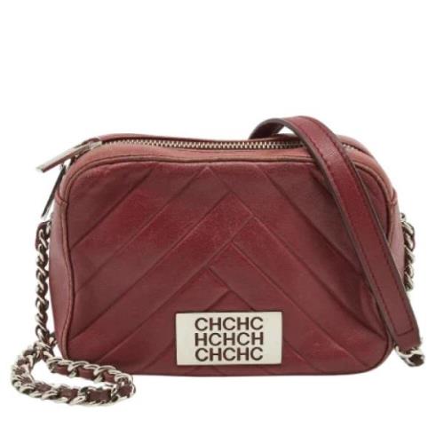 Carolina Herrera Pre-owned Pre-owned Laeder crossbodyvskor Red, Dam