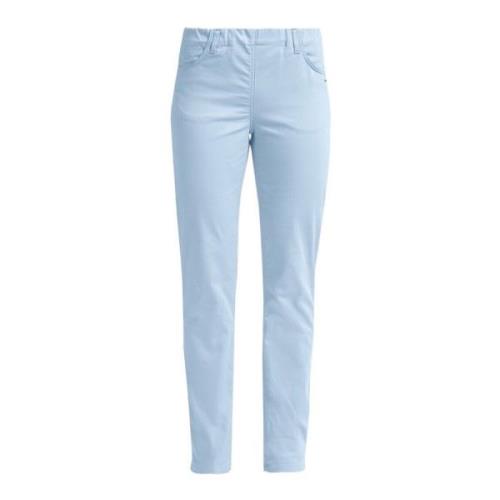 LauRie Slim-fit Trousers Blue, Dam