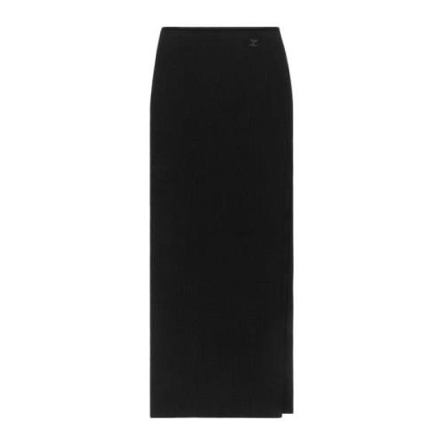 Courrèges Maxi Skirts Black, Dam