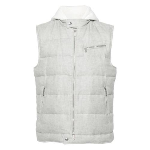 Eleventy Vests Gray, Herr