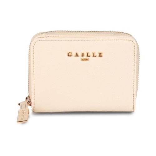 Gaëlle Paris Gaelle Plånbok Svart Läder Beige, Dam