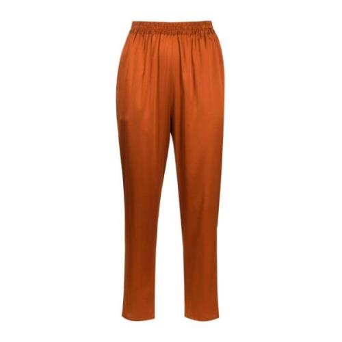 Gianluca Capannolo Silke Stretch Aragosta Crop Byxor Orange, Dam