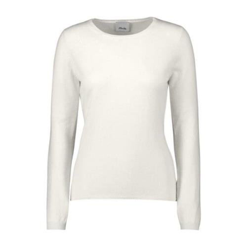 Allude Round-neck Knitwear White, Dam