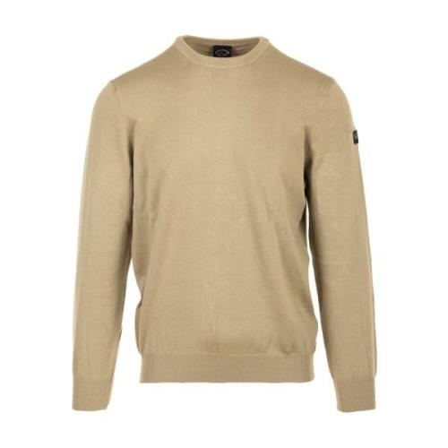 Paul & Shark Round-neck Knitwear Beige, Herr