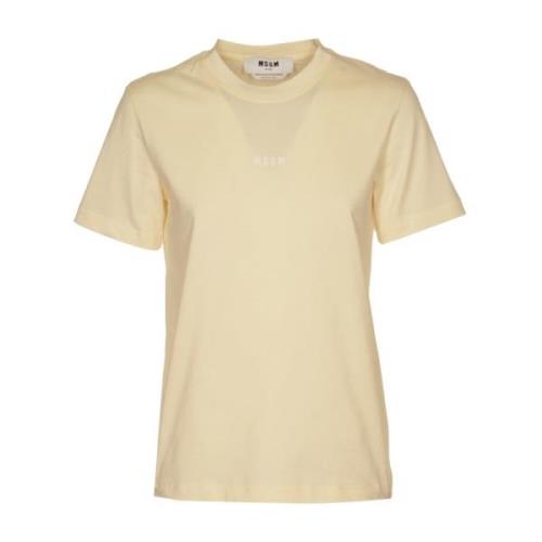 Msgm T-Shirts Beige, Dam