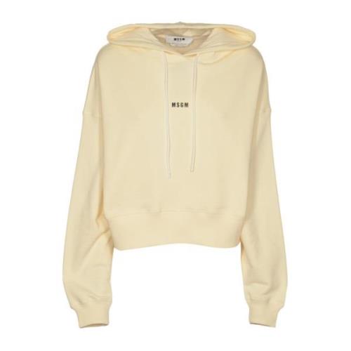 Msgm Hoodies Beige, Dam