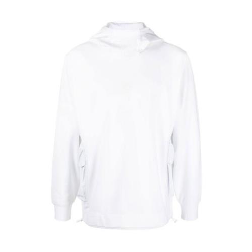 C.p. Company Cargo-Ficka Hög Krage Hoodie White, Herr