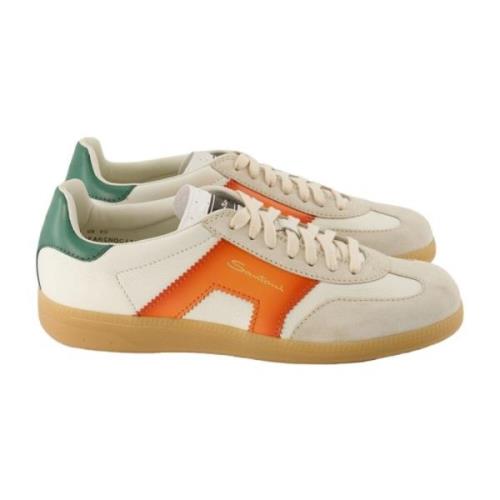 Santoni Sneakers White, Herr