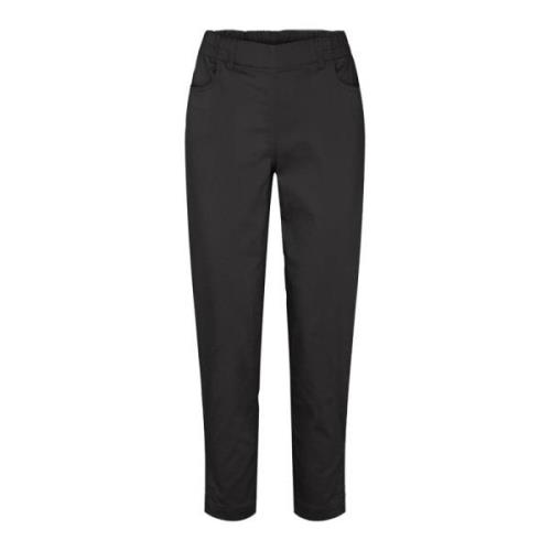 LauRie Slim-fit Trousers Black, Dam