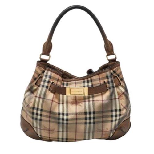 Burberry Vintage Pre-owned Laeder handvskor Brown, Dam