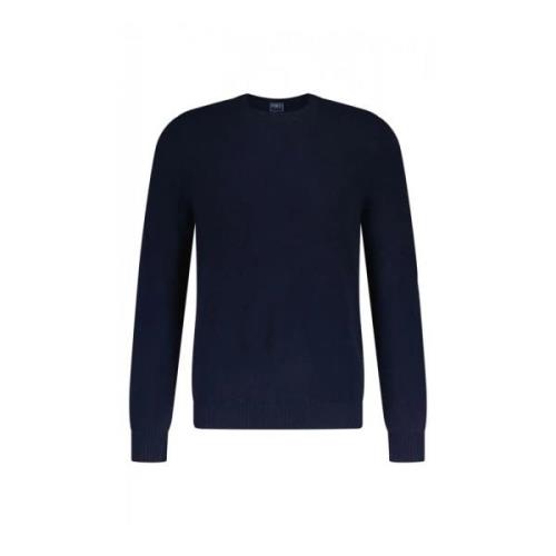 Fedeli Round-neck Knitwear Blue, Herr