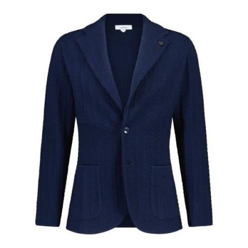 Lardini Klassisk Stickad Blazer Blue, Dam