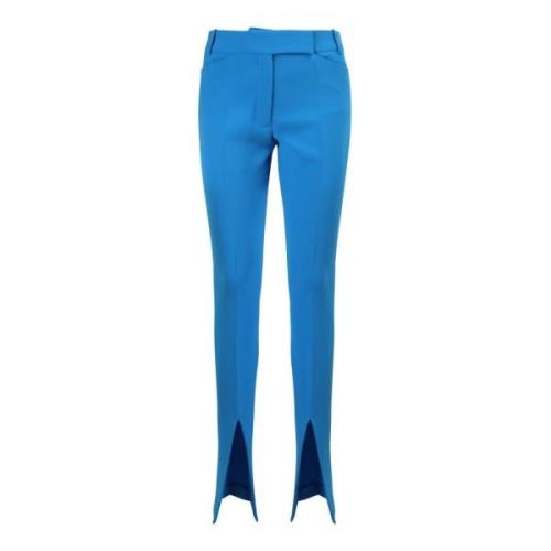 The Attico Slim-fit Trousers Blue, Dam