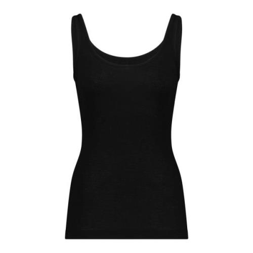 Vince Sleeveless Tops Black, Dam