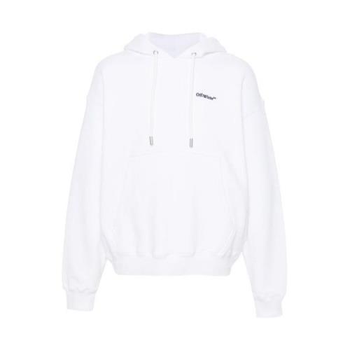 Off White Sweatshirt med broderad logotyp White, Herr