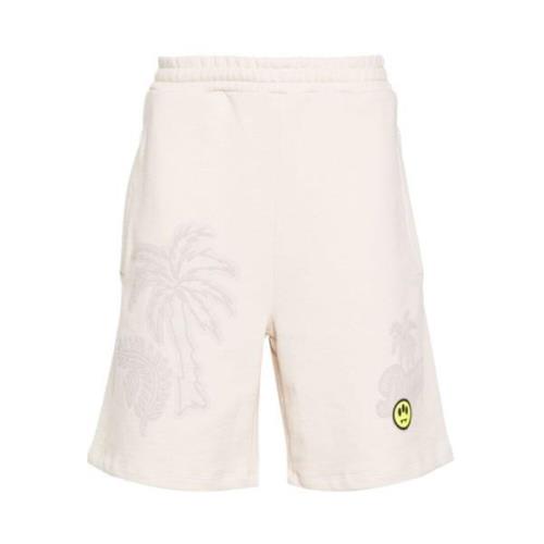 Barrow Logo Detalj Jersey Shorts Beige, Herr