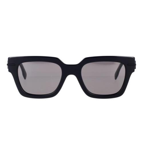 Fendi Fyrkantiga Solglasögon Fendigraphy Fe40078I 01A Black, Unisex