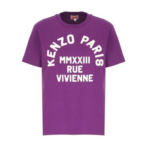 Kenzo Stilfull Lila Bomull T-shirt för Kvinnor Purple, Dam