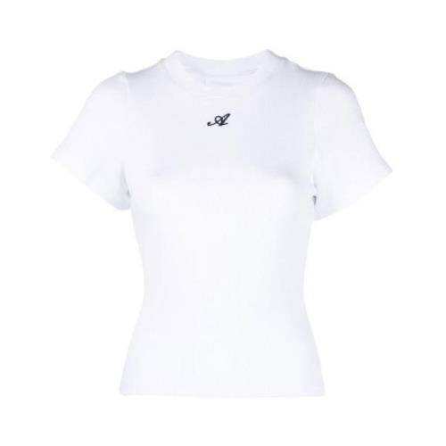 Axel Arigato Script A Ekologisk Bomull T-shirt White, Dam