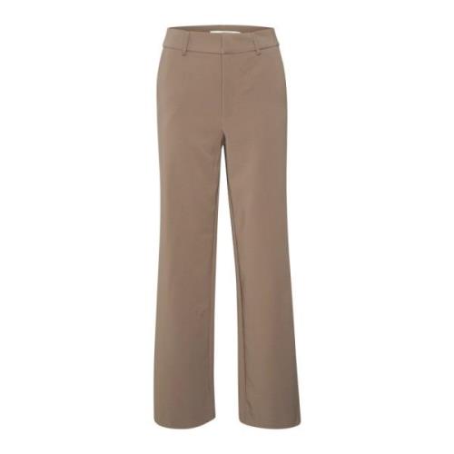 Gestuz Earth Straight Leg Byxor Brown, Dam