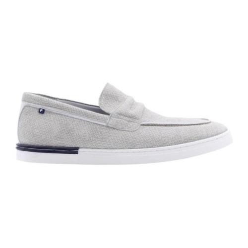 Floris van Bommel Stiliga Mocassin Loafers Gray, Herr