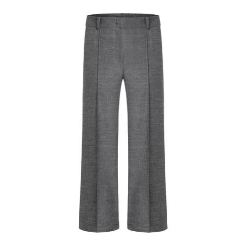 Cambio Straight Trousers Gray, Dam